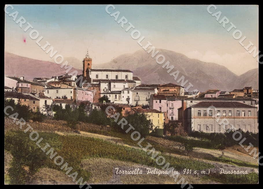 Chieti Torricella Peligna Panorama Alterocca FG Foto cartolina GM1754 – fronte