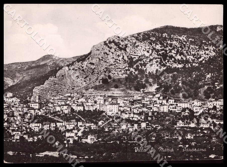 Chieti Villa Santa Maria Panorama Alterocca FG Foto cartolina GM1758 – fronte
