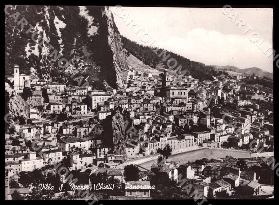 Chieti Villa Santa Maria Panorama Alterocca FG Foto cartolina GM1761 – fronte