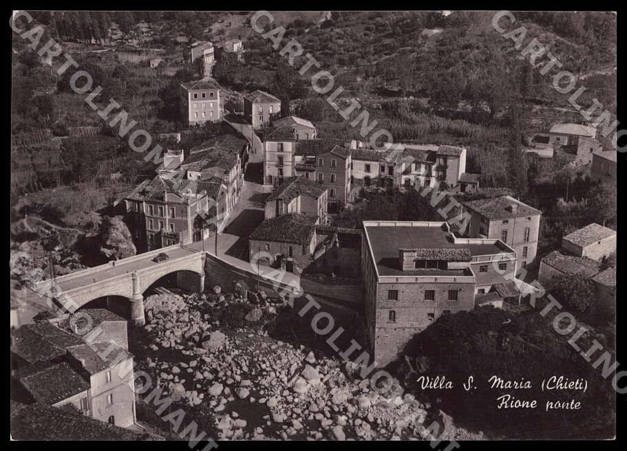Chieti Villa Santa Maria Rione ponte Alterocca Auto FG Foto cartolina GM1762 – fronte