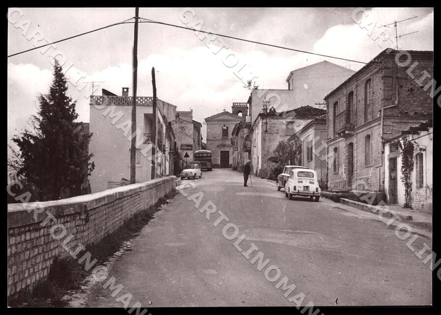 Chieti Vacri Ingresso Auto Autobus Corriera FG Foto cartolina GM1771 – fronte