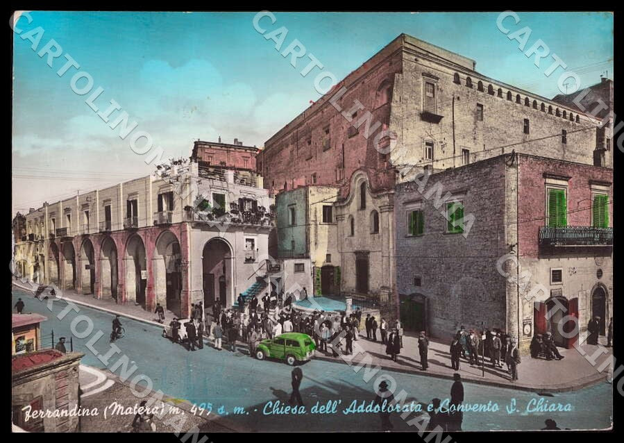Matera Ferrandina Chiesa Addolorata Convento FG Foto cartolina GM1783 – fronte
