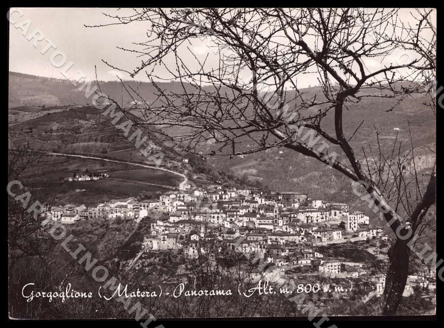 Matera Gorgoglione Panorama FG Foto cartolina GM1786 – fronte