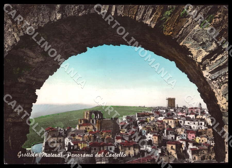 Matera Grottole Panorama Castello FG Foto cartolina GM1789 – fronte