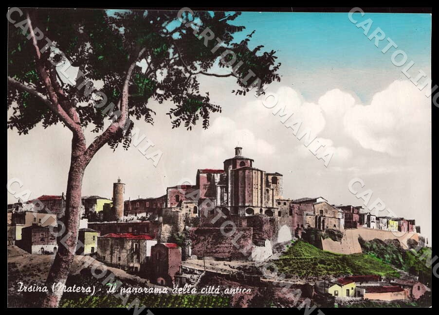 Matera Irsina panorama città antica FG Foto cartolina GM1792 – fronte