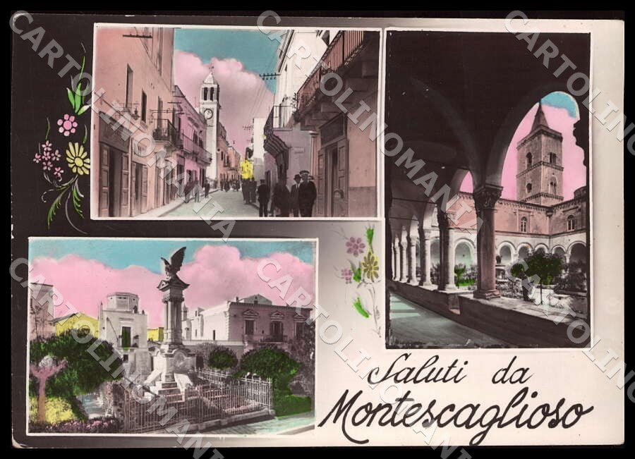 Matera Montescaglioso Saluti da FG Foto cartolina GM1798 – fronte