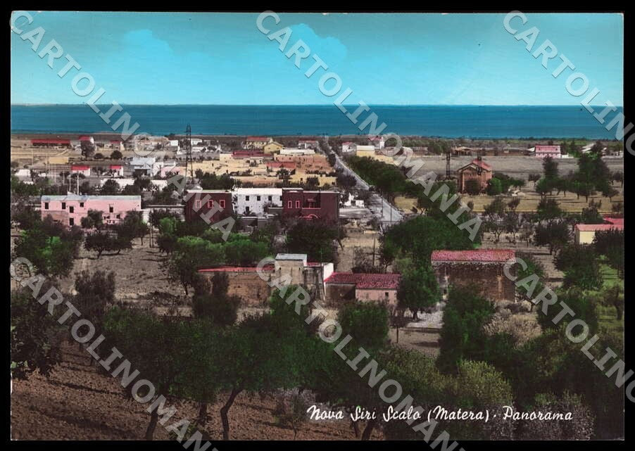 Matera Nova Siri Scalo Panorama PIEGHINA FG Foto cartolina GM1800 – fronte