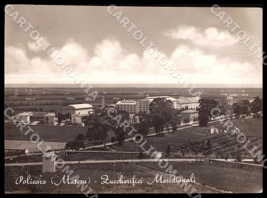 Matera Policoro Zuccherifici Meridionali Stabilimento FG Foto cartolina GM1806 – fronte