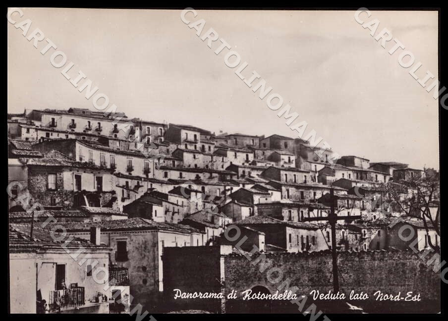 Matera Rotondella Panorama Veduta lato Nord Est FG Foto cartolina GM1808 – fronte