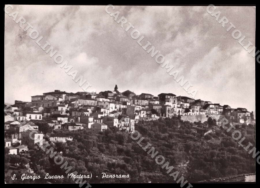 Matera San Giorgio Lucano Panorama FG Foto cartolina GM1811 – fronte
