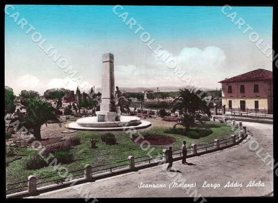 Matera Scanzano Largo Addis Abeba FORI FG Foto cartolina GM1815 – fronte