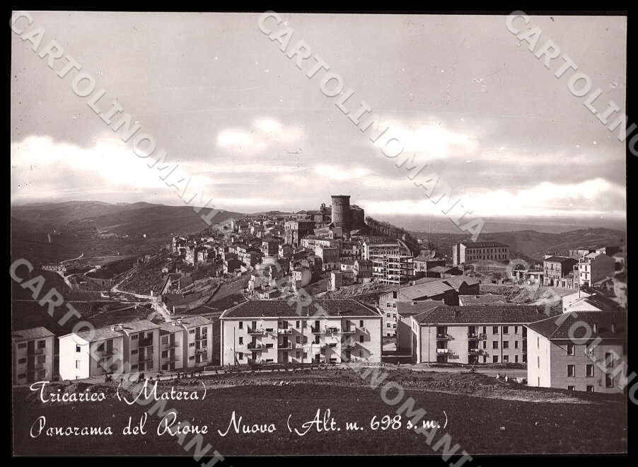 Matera Tricarico Panorama Rione Nuovo FG Foto cartolina GM1819 – fronte