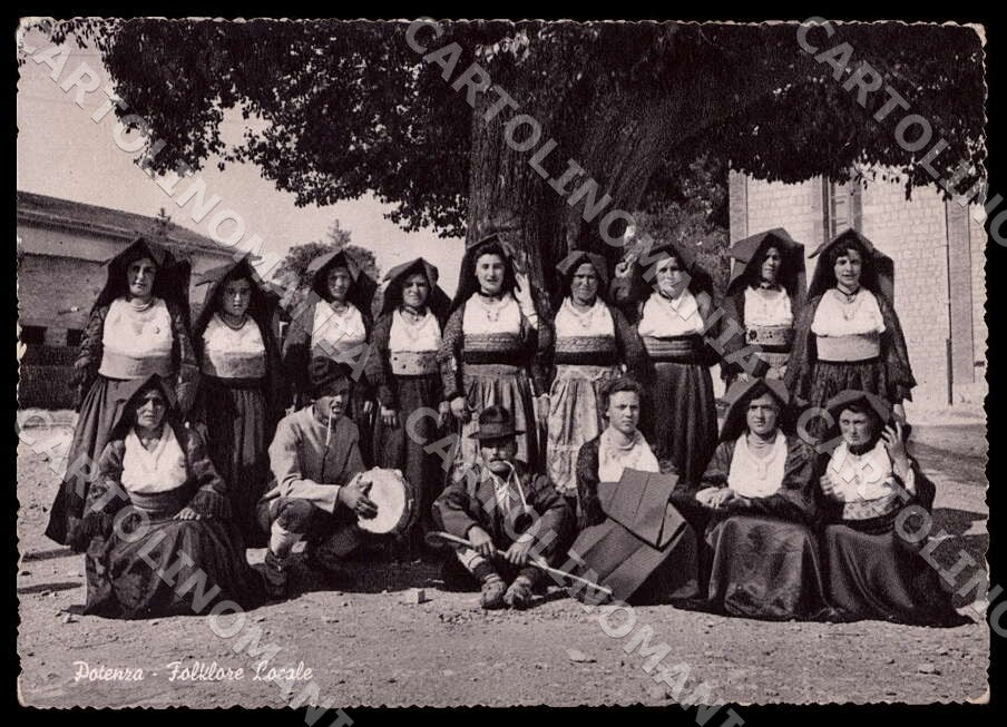 Potenza Città Folklore Locale Costumi FG Foto cartolina GM1826 – fronte
