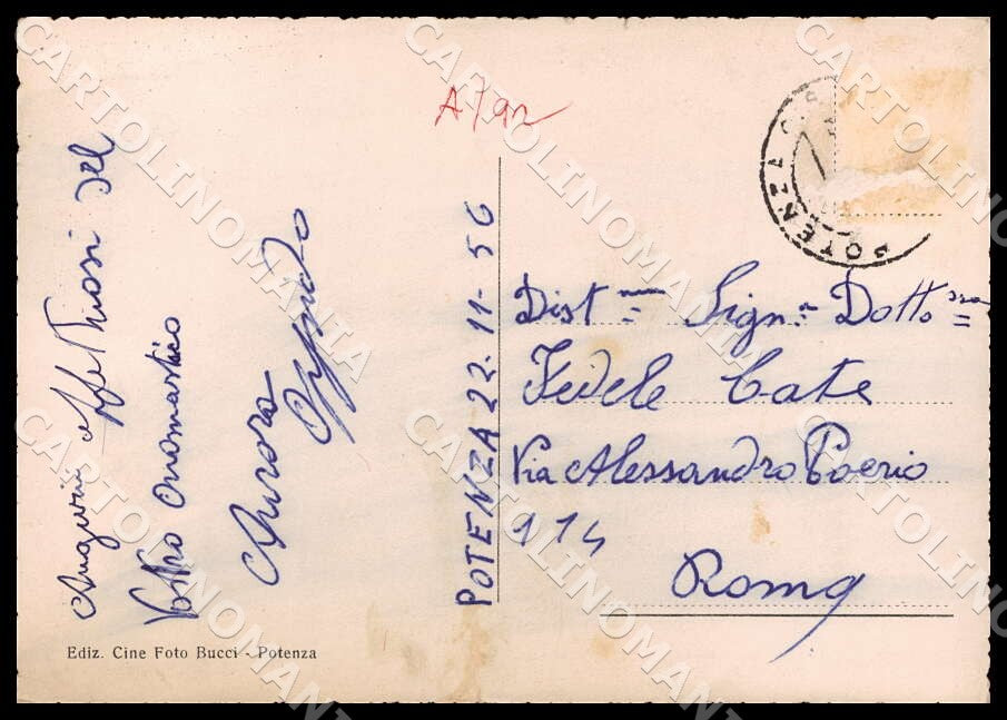 Potenza Città Rione Libertà FG Foto cartolina GM1827 – retro