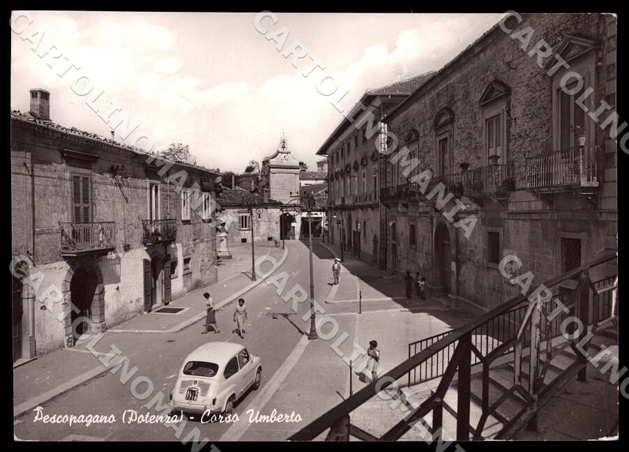 Potenza Pescopagano Corso Umberto Auto FG Foto cartolina GM1842 – fronte