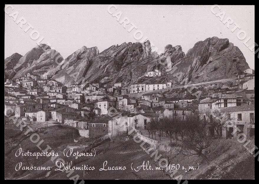Potenza Pietrapertosa Panorama Dolomitico Lucano FG Foto cartolina GM1844 – fronte