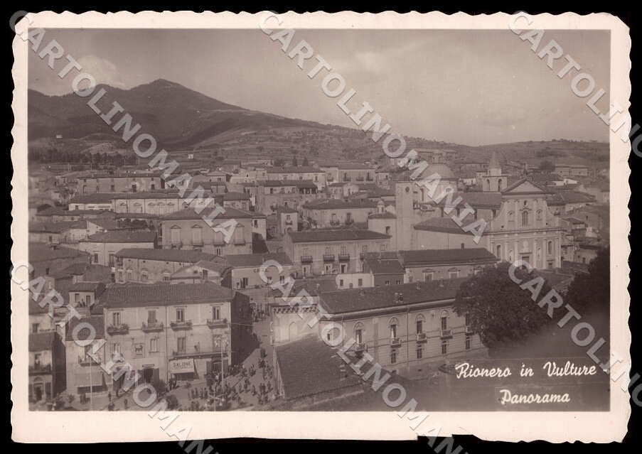 Potenza Rionero in Vulture Panorama RIFILATA FG Foto cartolina GM1847 – fronte