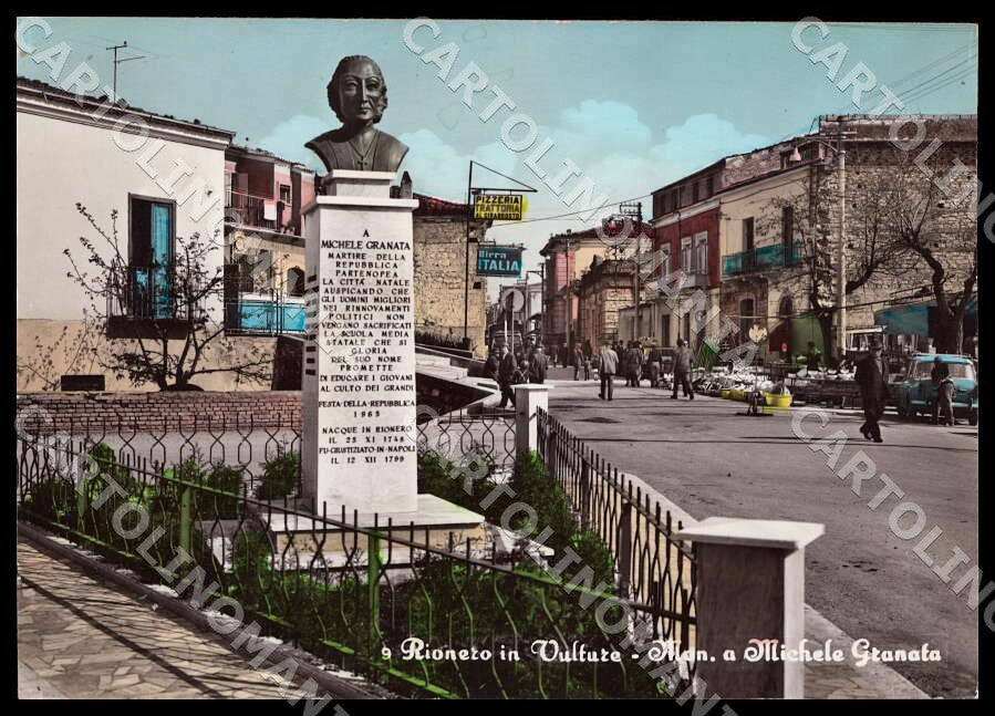 Potenza Rionero in Vulture Monumento Michele Granata FG Foto cartolina GM1850 – fronte