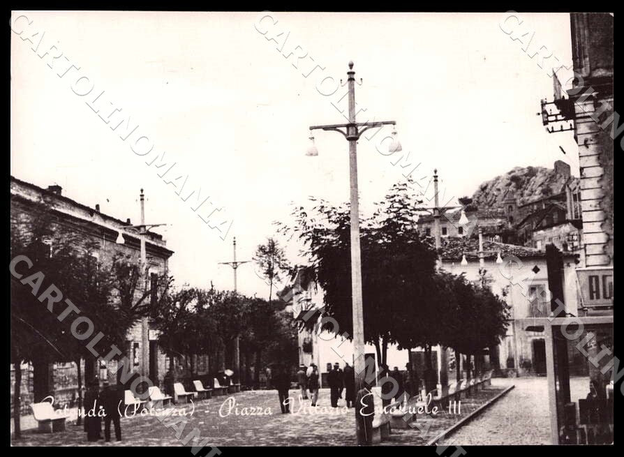 Potenza Rotonda Piazza Vittorio Emanuele III FG Foto cartolina GM1852 – fronte