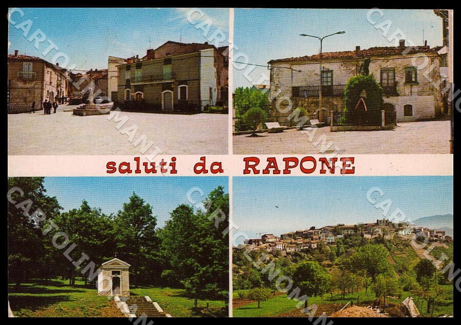 Potenza Rapone Saluti da Piazza XX settembre Monumento FG cartolina GM1859 – fronte