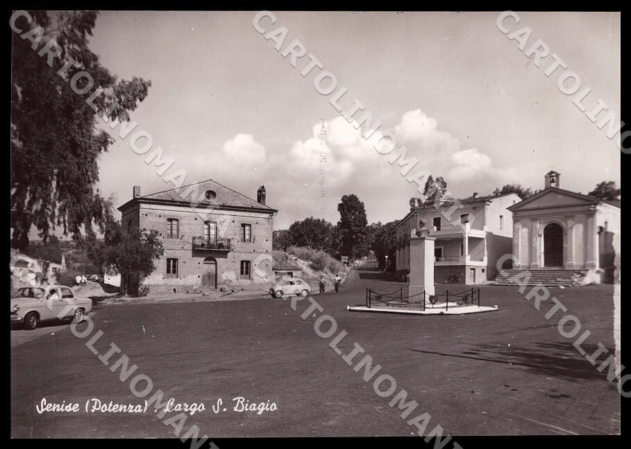 Potenza Senise Largo San Biagio Auto FG Foto cartolina GM1869 – fronte