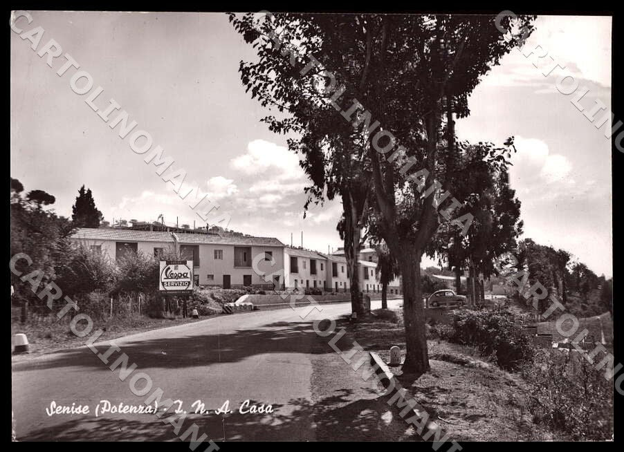 Potenza Senise Ina Casa Vespa Piaggio Servizio FG Foto cartolina GM1870 – fronte