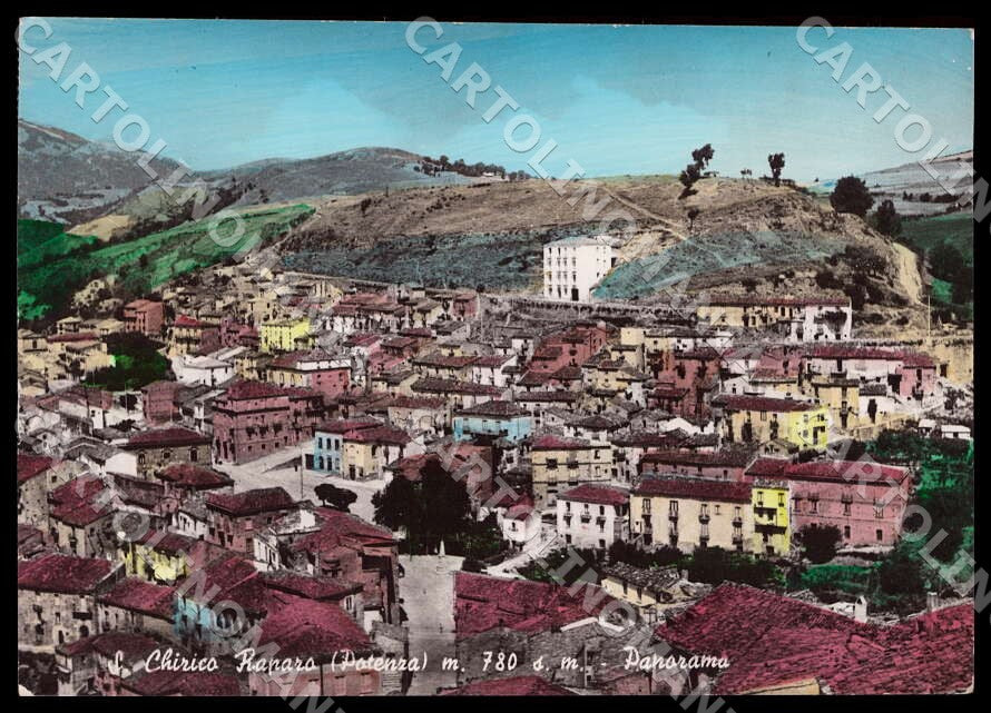 Potenza San Chirico Raparo Panorama Alterocca STRAPPINO FG Foto cartolina GM1874 – fronte