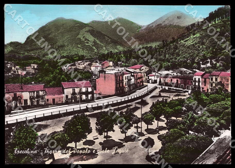 Potenza Trecchina Piazza Popolo viale Jequié FG Foto cartolina GM1883 – fronte