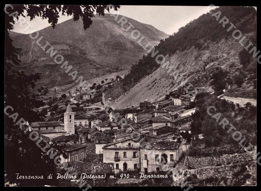 Potenza Terranova di Pollino Panorama PIEGHE FG Foto cartolina GM1886 – fronte