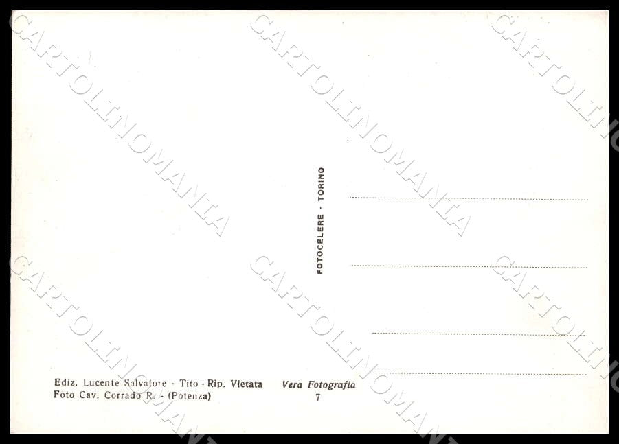 Potenza Tito Panorama FG Foto cartolina GM1888 – retro