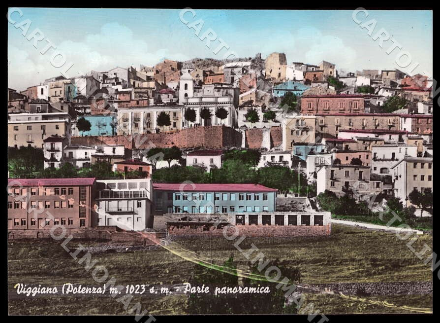 Potenza Viggiano Parte panoramica FG Foto cartolina GM1895 – fronte