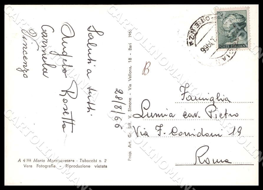 Potenza Viggiano Parte panoramica FG Foto cartolina GM1895 – retro
