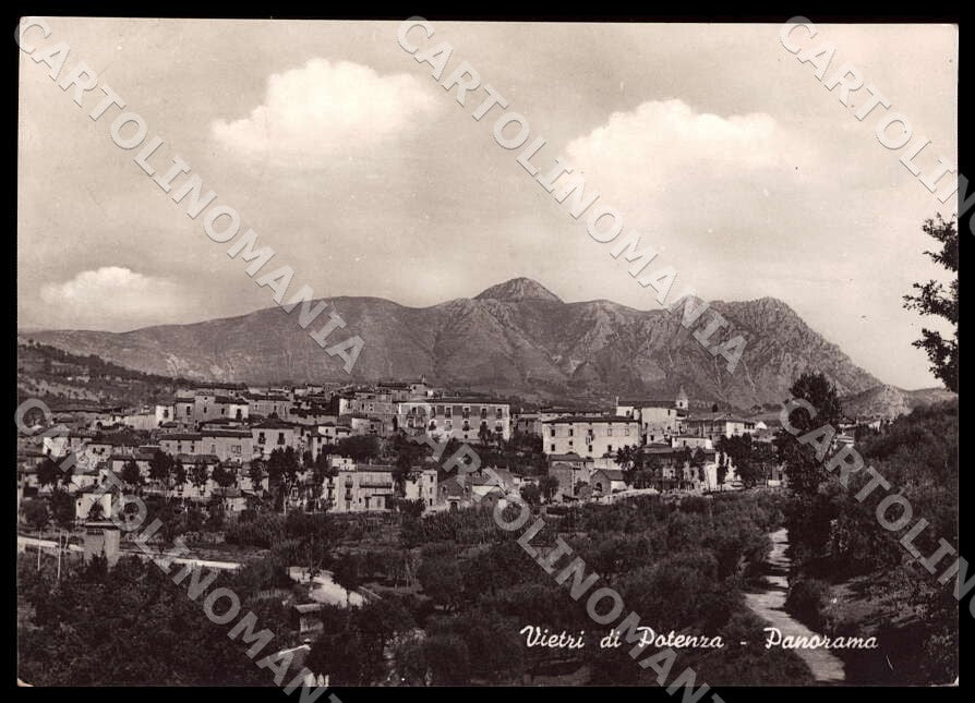 Potenza Vietri di Panorama Alterocca PIEGHINA FG Foto cartolina GM1896 – fronte