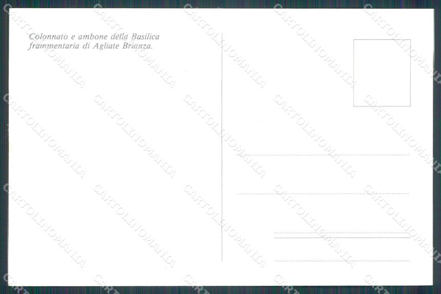 Milano Monza Agliate Brianza Basilica FG cartolina HB4528 – retro