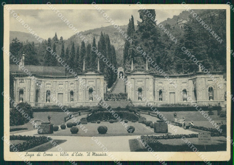Como Lago di Villa d'Este PIEGHINA FG cartolina HB4533 – fronte