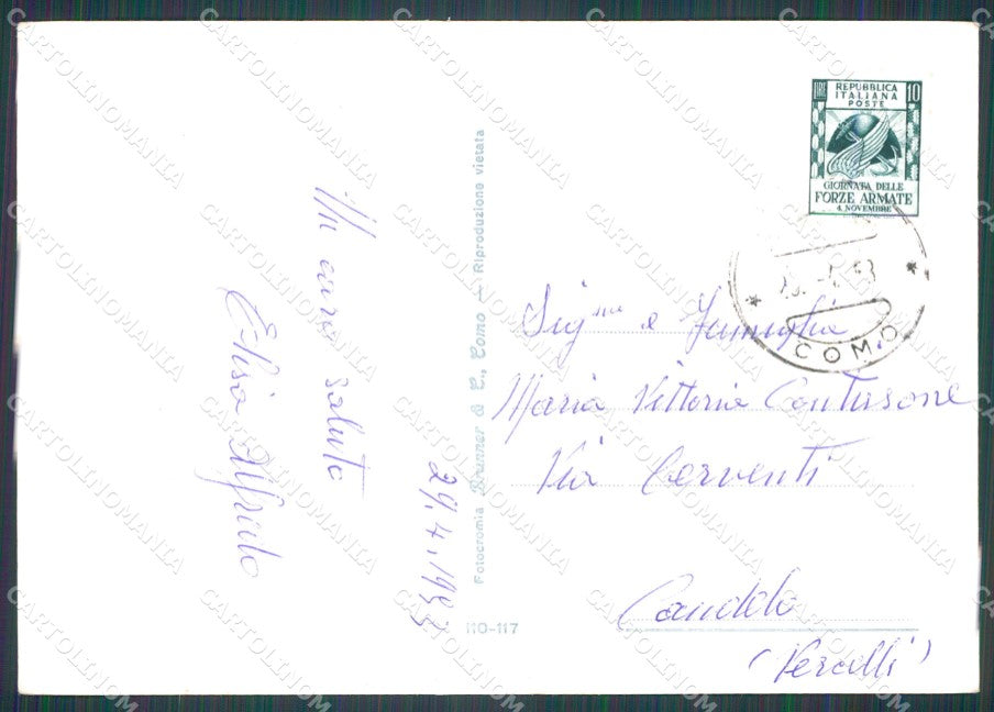 Como Lago di Villa Carlotta FG cartolina HB4534 – retro