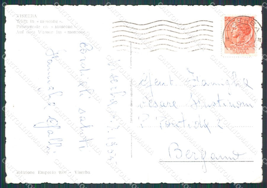 Rimini Viserba Barche PIEGHINA FG cartolina HB4551 – retro