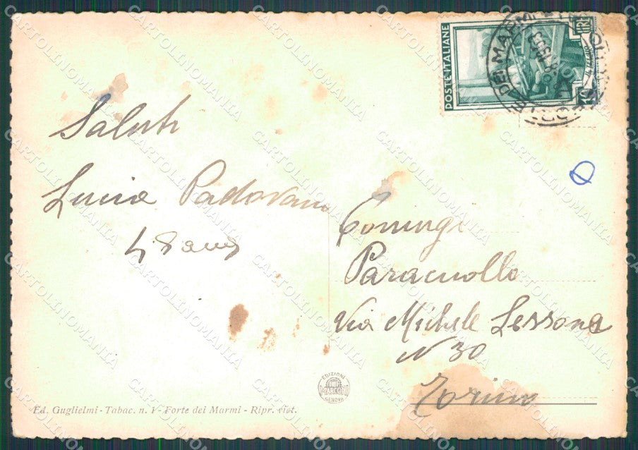 Lucca Forte dei Marmi FG cartolina HB4553 – retro