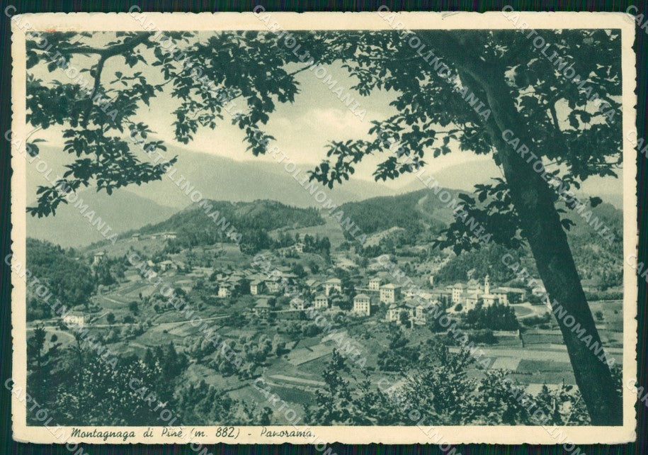 Trento Baselga di Pinè Montagnaga di TRACCE UMIDO FG cartolina HB4555 – fronte