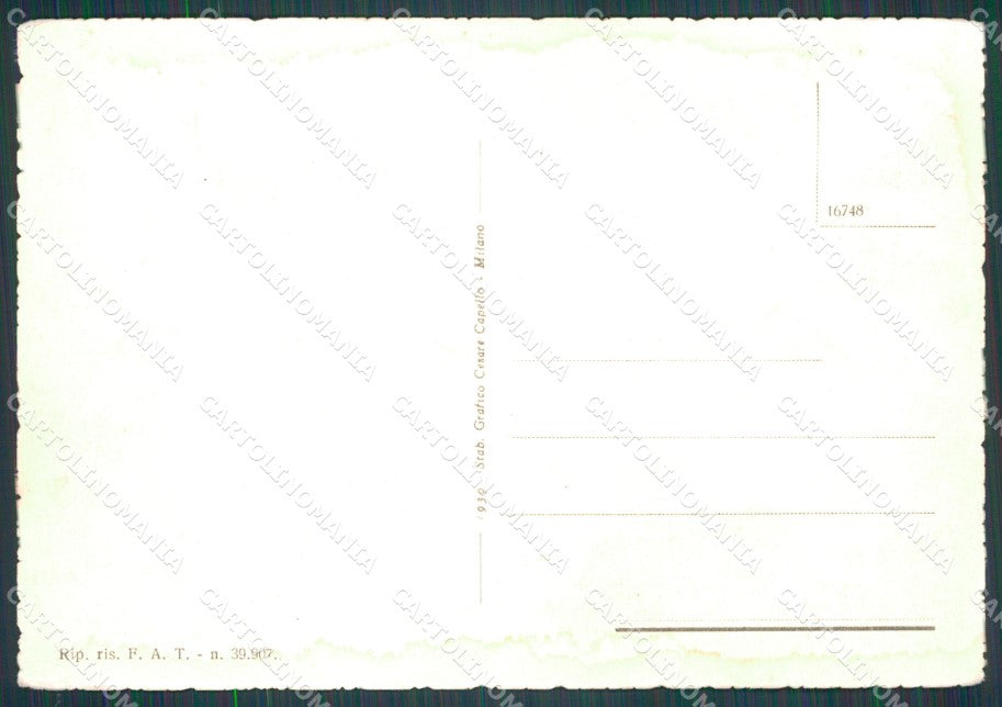 Trento Baselga di Pinè Montagnaga di TRACCE UMIDO FG cartolina HB4555 – retro