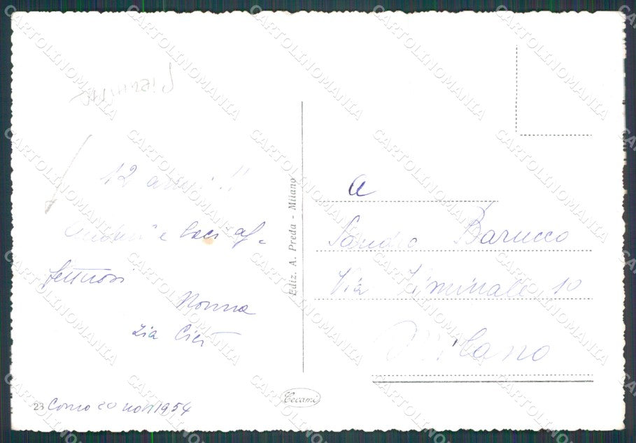 Como Città Lido di PIEGHINA FG Foto cartolina HB4558 – retro