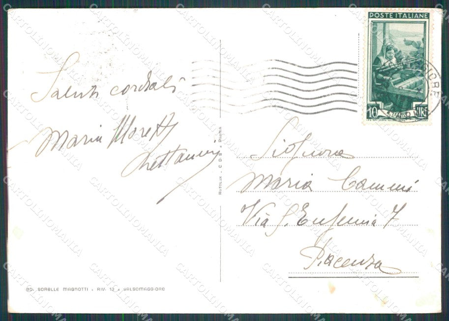 Parma Salsomaggiore Terme Berzieri FG cartolina HB4566 – retro