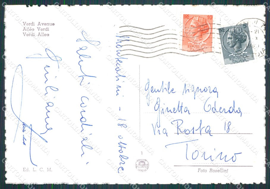 Pistoia Montecatini Terme Auto FG cartolina HB4594 – retro
