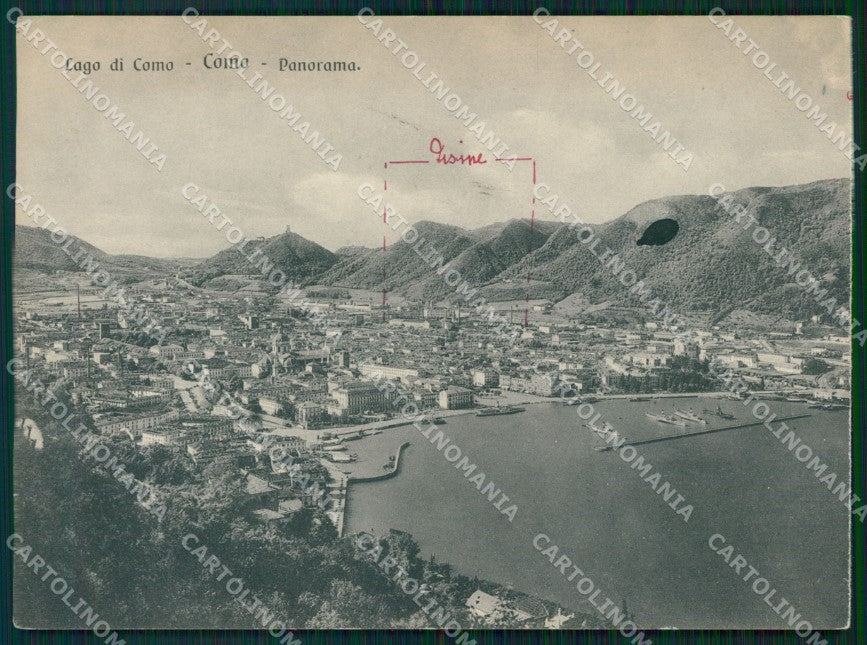 Como Città Lago di MACCHIA PIEGHINA FG cartolina HB4607 – fronte