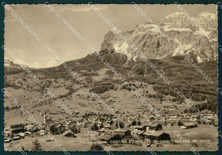 Belluno Cortina d'Ampezzo Tofane FG cartolina HB4609 – fronte