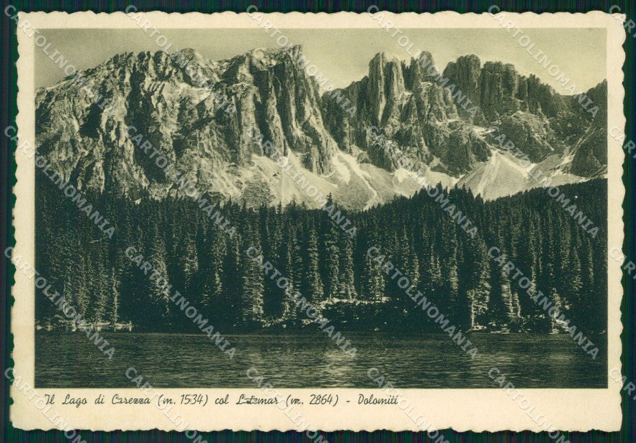 Bolzano Nova Levante Carezza Lago di Latemar FG cartolina HB4619 – fronte