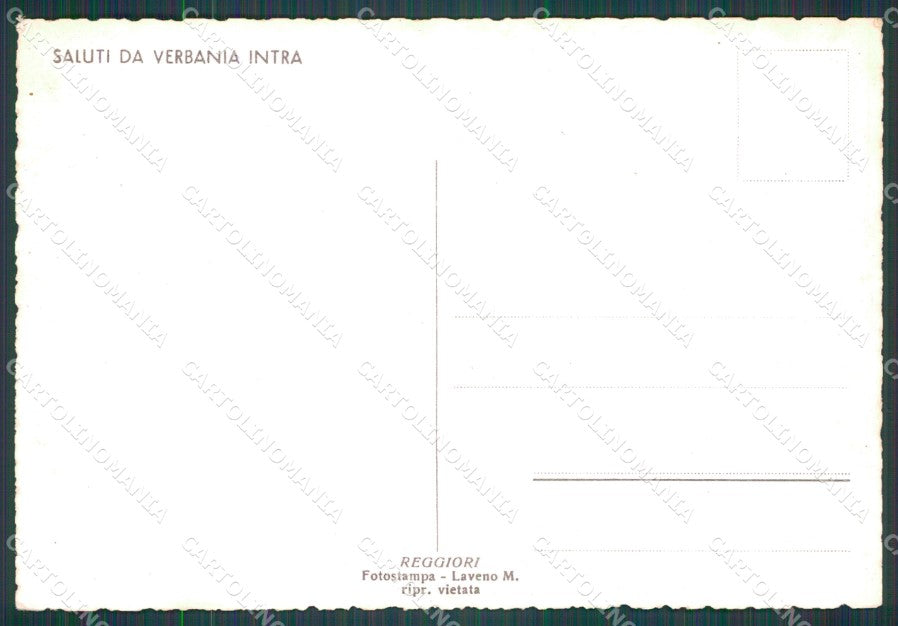 Verbania Pallanza Intra Lago Maggiore FG cartolina HB4623 – retro