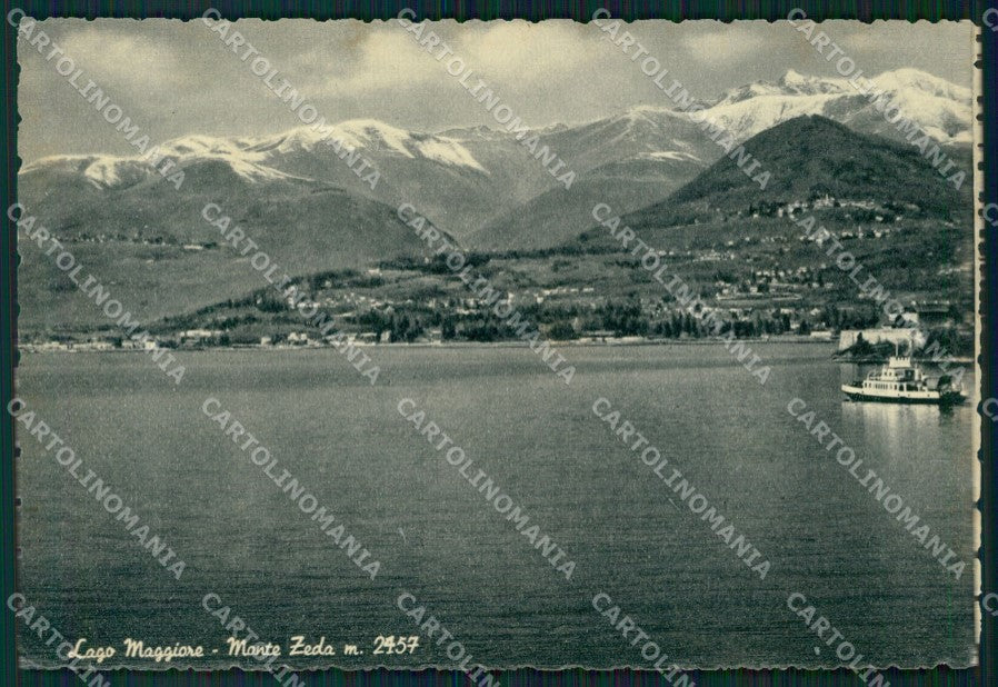 Verbania Lago Maggiore Monte Zeda Battello FG cartolina HB4624 – fronte