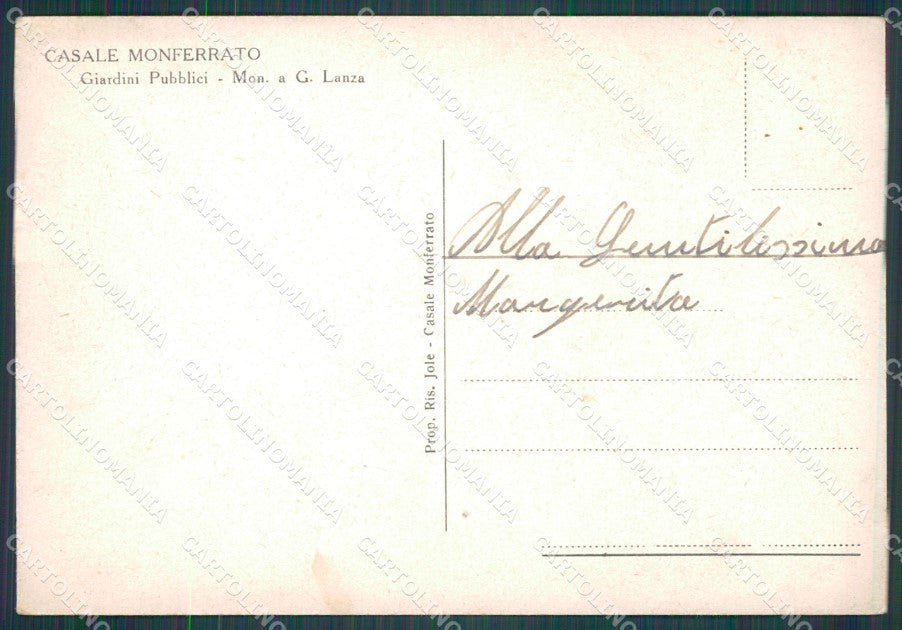 Alessandria Casale Monferrato FG cartolina HB4638 – retro