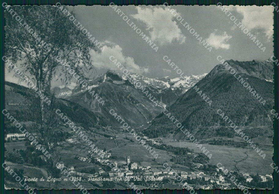 Brescia Ponte di Legno Val Sozzine PIEGA FG cartolina HB4656 – fronte